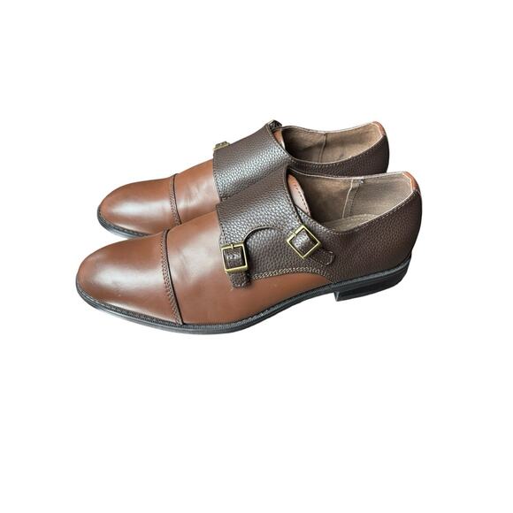 Joseph Abboud Glenn Slip on Monk Men's Strap 11 Dress Shoes Business Casual - Picture 1 of 7